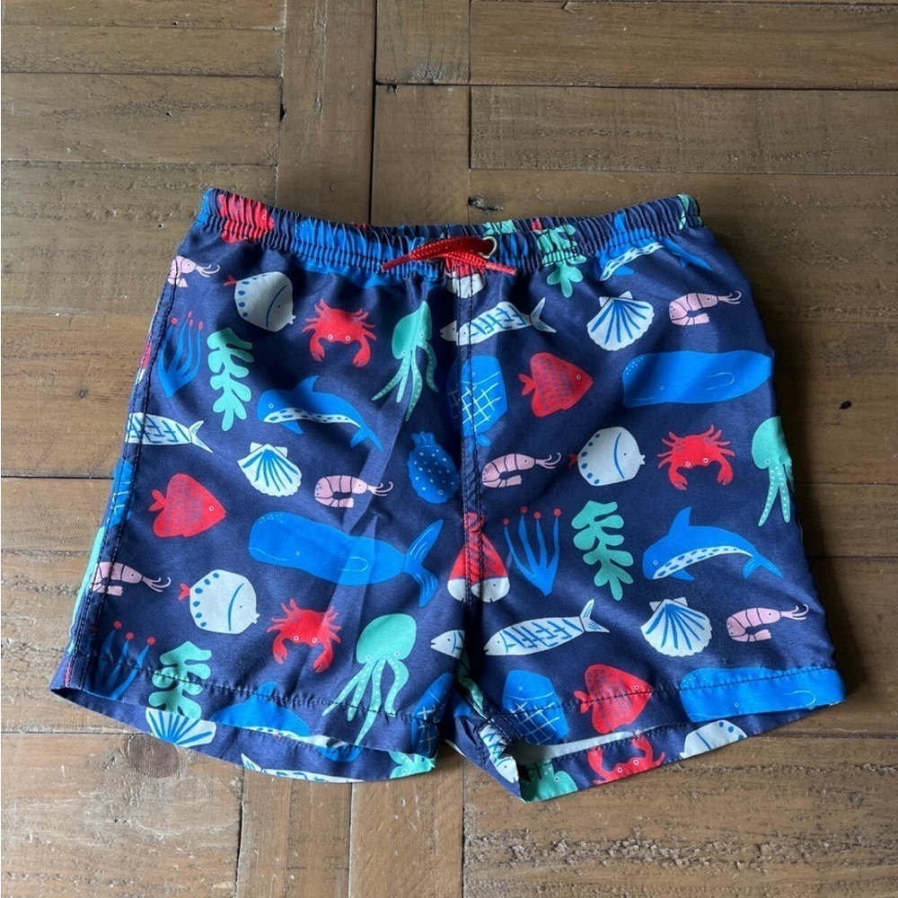 Baby Boden sea creature swim trunks